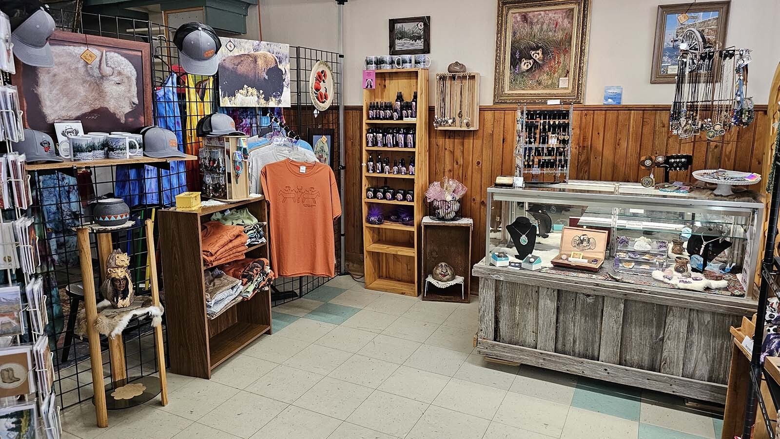 A variety of handcrafted goods made by Meeteetse artisans are available in the Meeteetse Mercantile Artisan’s Co-op, which occupies one-half of Meeteetse's historic Mercantile, constructed in 1898.