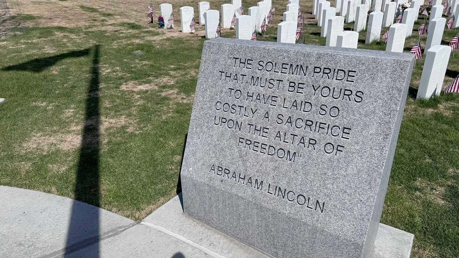 At the Cheyenne National Cemetery on Memorial Day, May 25, 2026.