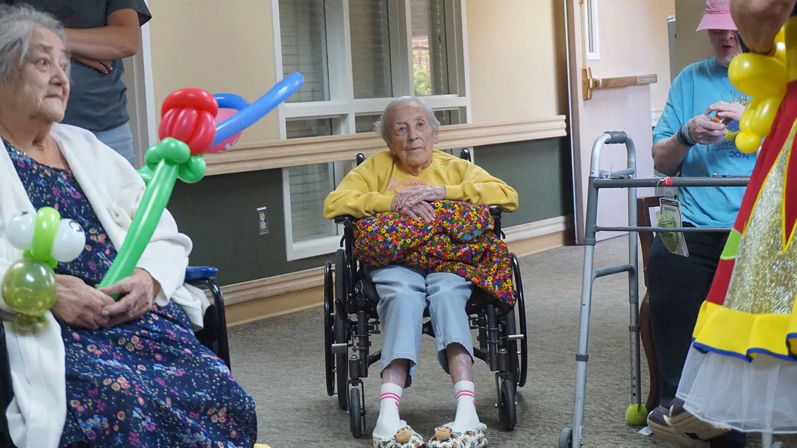 Whether she’s calming a group of rambunctious 3-year-olds or coaxing a smile from a woman who’s 102, Casper’s Merrily Johnston is an amazing performer. Recently honored as America's Clown of the Year, her celebrity in goes mostly unnoticed. During a recent visit to a Casper assisted living center, 102-year-old Dycke, center, was a hard nut to crack, but by the time Merrily was finished Dycke hugged her.