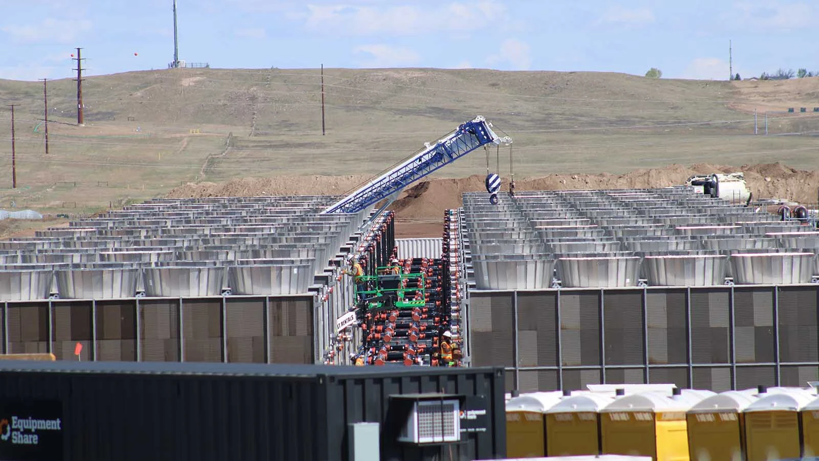 As the state’s data center industry booms, Wyomingites want to know where the water is coming from. The  Select Water Committee dove into that Thursday, as critics clashed over property rights, supply, and impacts for one of the nation’s driest states. Above, work continues Friday, May 8, 2026, at the site of a Meta data center being built in south Cheyenne.
