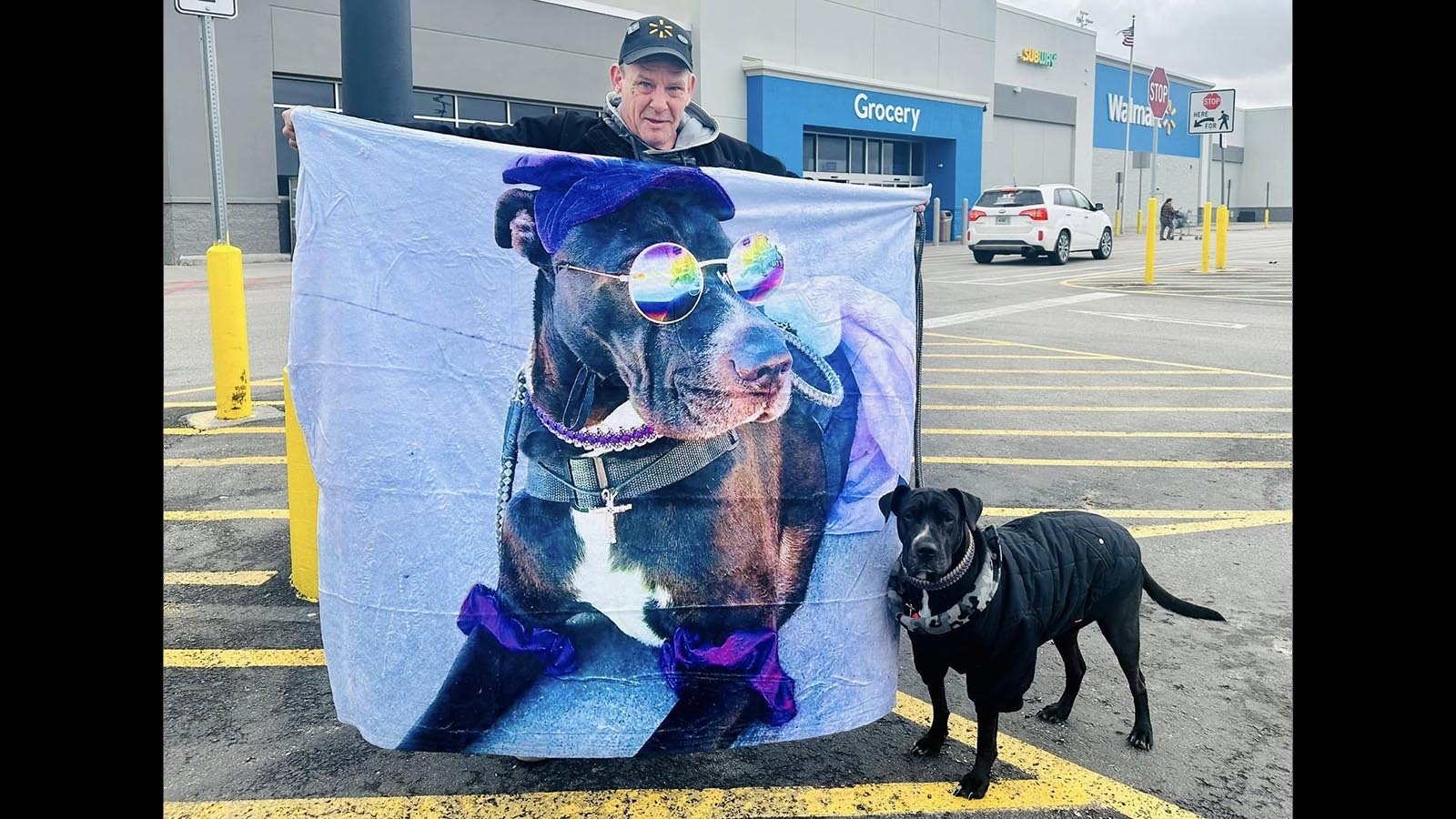 Billy Welch and his service dog Mia have been greeting people at a Casper Walmart for two years. Mia has become a celebrity in the community.