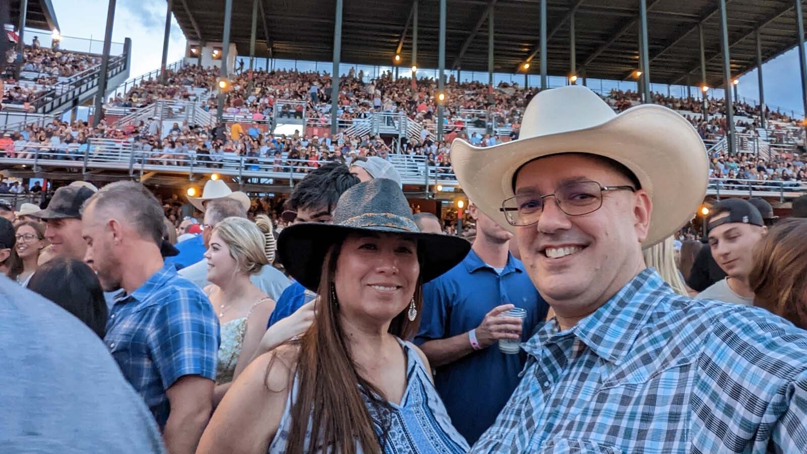 Michael and Sandra O'Hare are a pair of New Yorkers who say they love the Western culture shock that comes with being a visitor at Cheyenne Frontier Days.