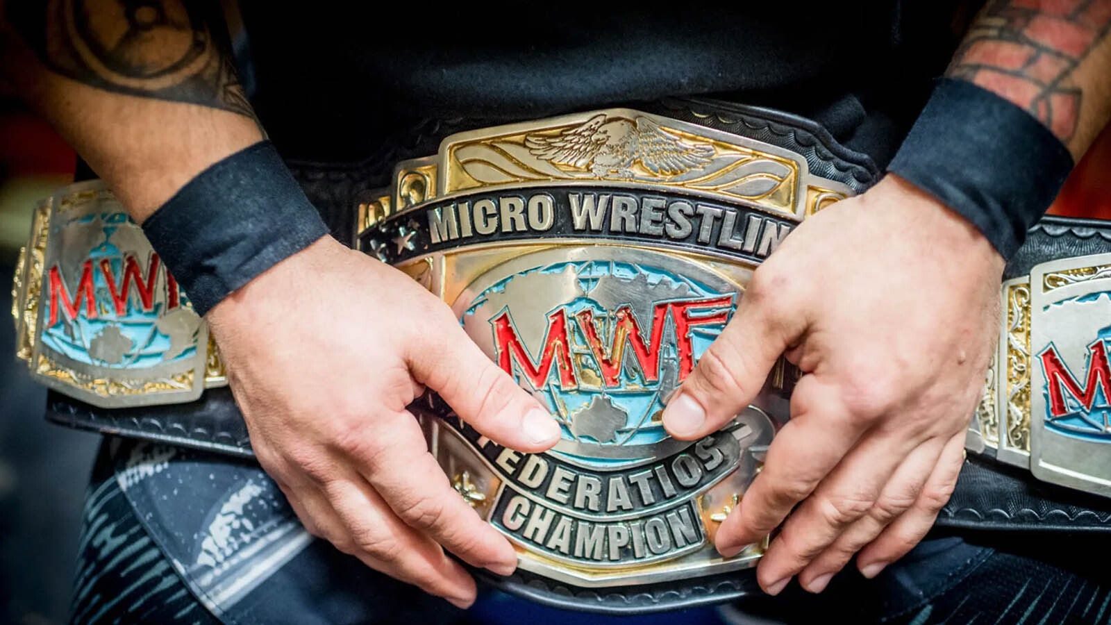 The Micro Wrestling Federation championship belt.