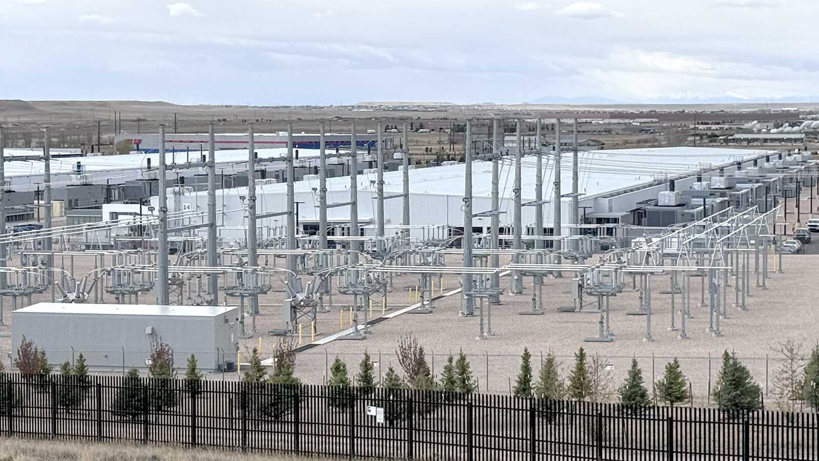 Microsoft announced Tuesday that it will buy 3,200 more acres in Cheyenne to build data centers, tripling its footprint in Wyoming's capital city while promising to limit impacts on power rates, water and housing. Above is Microsoft's data center in the Cheyenne Business Parkway business park in east Cheyenne.