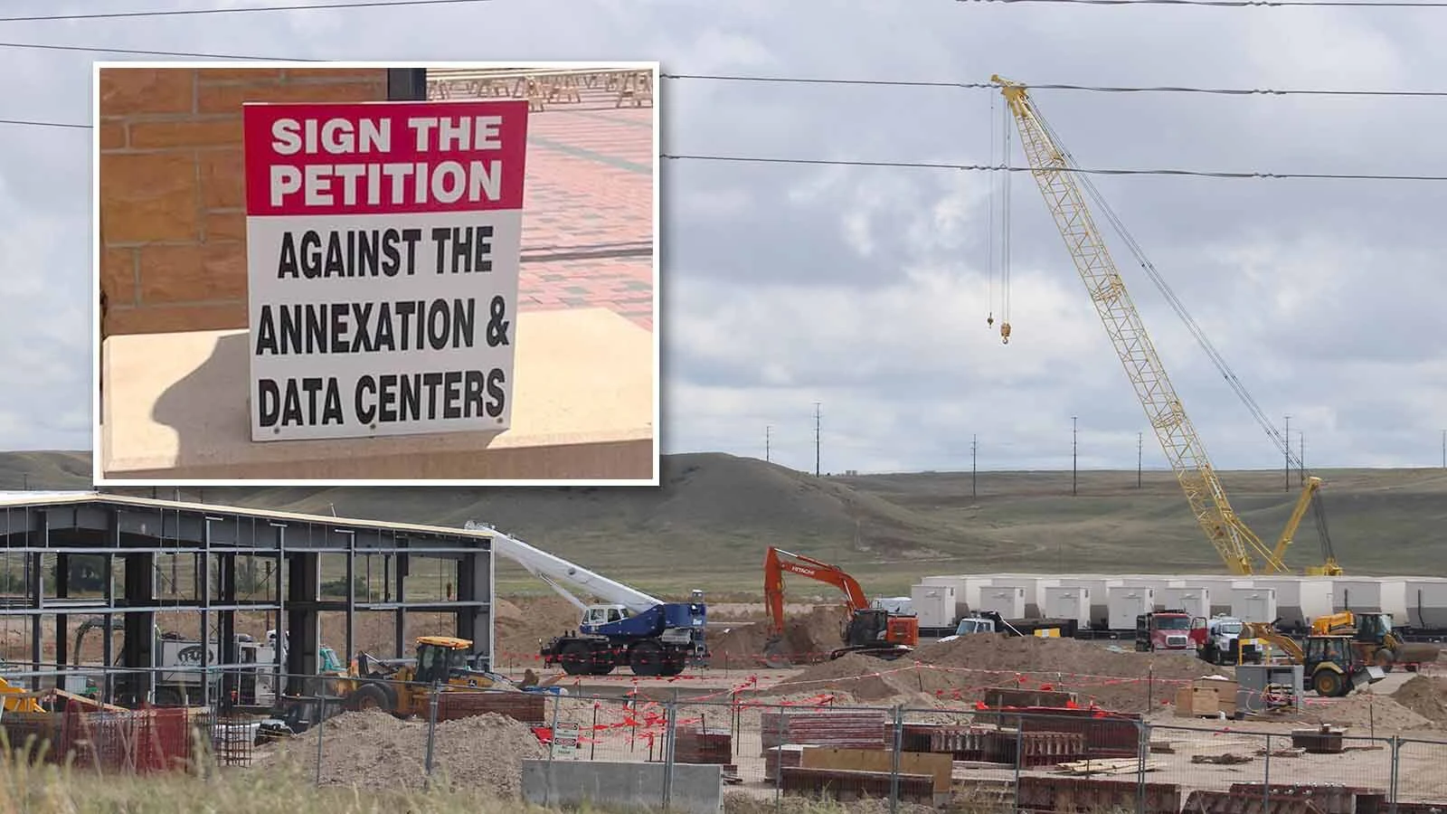 Construction is well underway at the Microsoft hyperscale data center along HR Ranch Road in east Cheyenne. The company also plans more data center expansion through a 3,500-acre annexation into the city earlier this year.