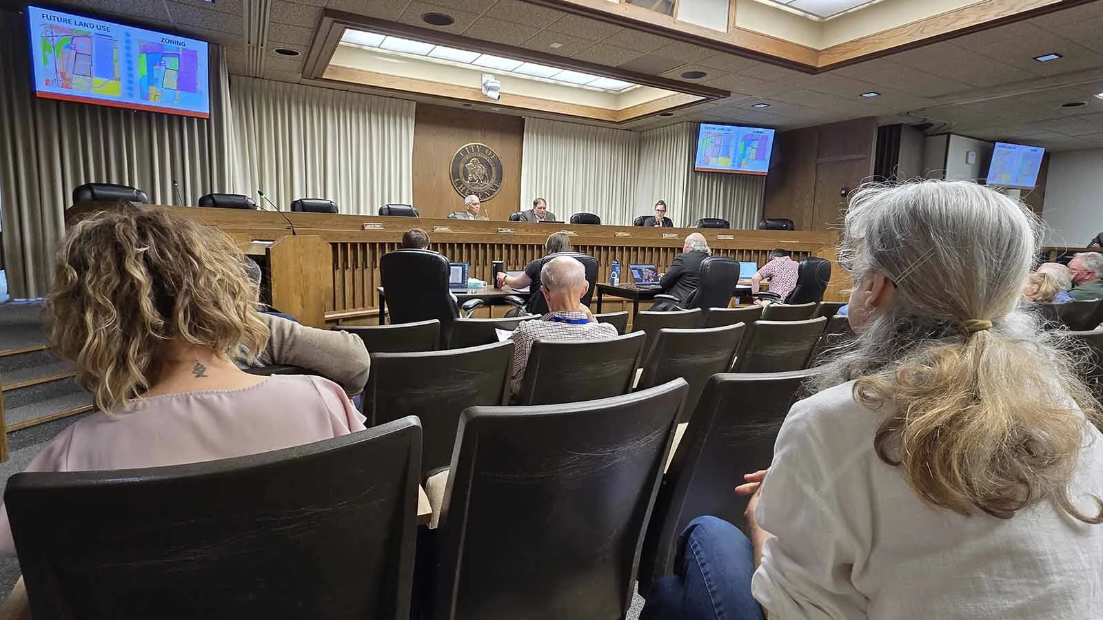 Cheyenne's Planning and Zoning Commission faced a marathon hearing on Microsoft's expansion plans Monday night.