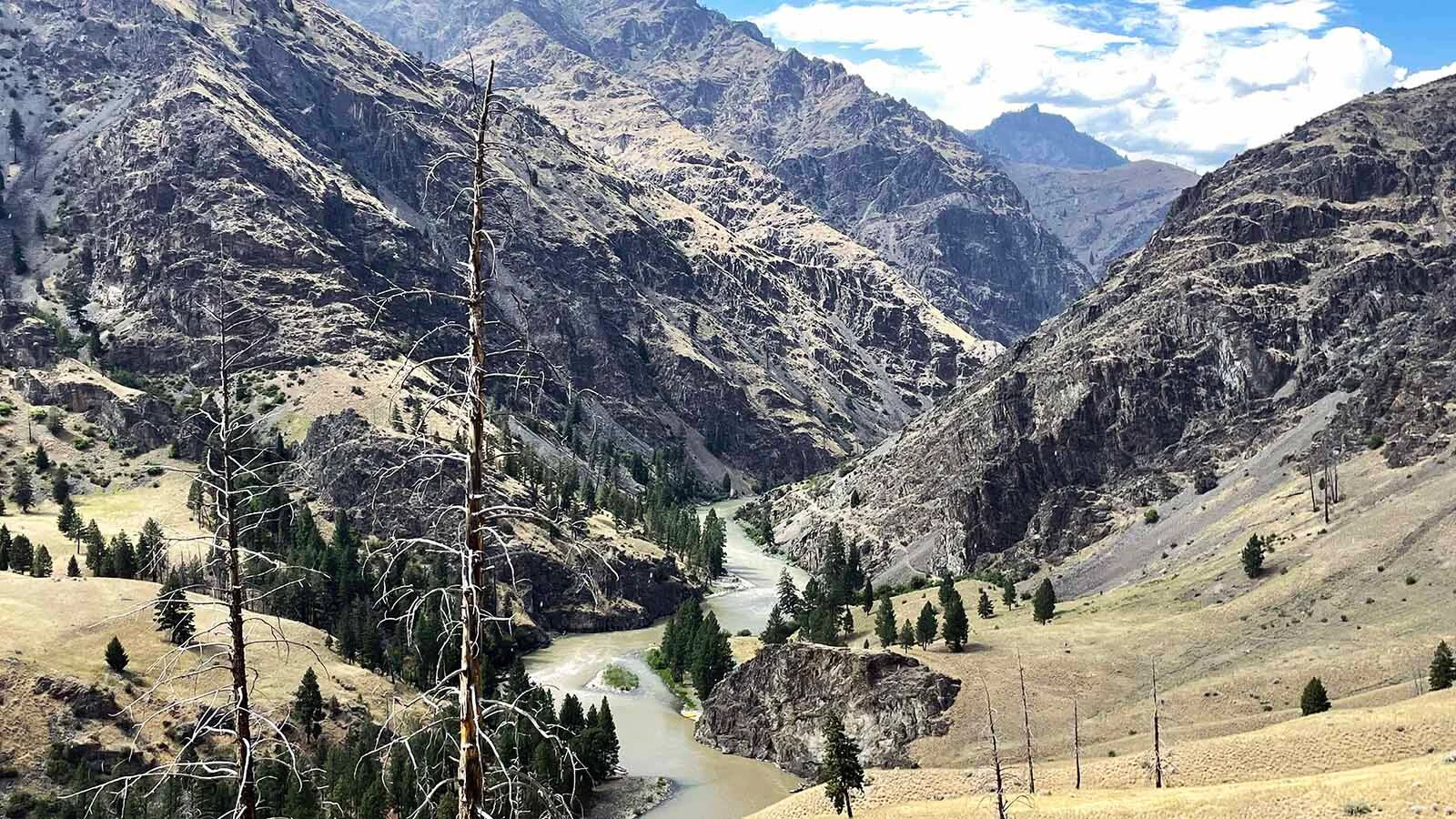 The Middle Fork of the Salmon begins the final stage of its 104-mile journey, through Impassable Canyon and the biggest whitewater on the six-day trip.