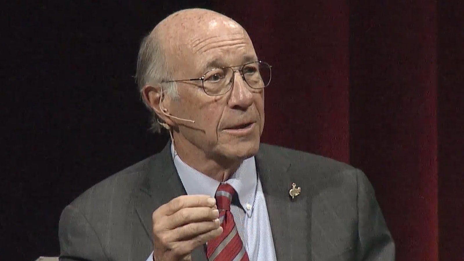 Former Wyoming Gov. Mike Sullivan during a 2016 Wyoming PBS discussion spanning politics, civility and international relations.