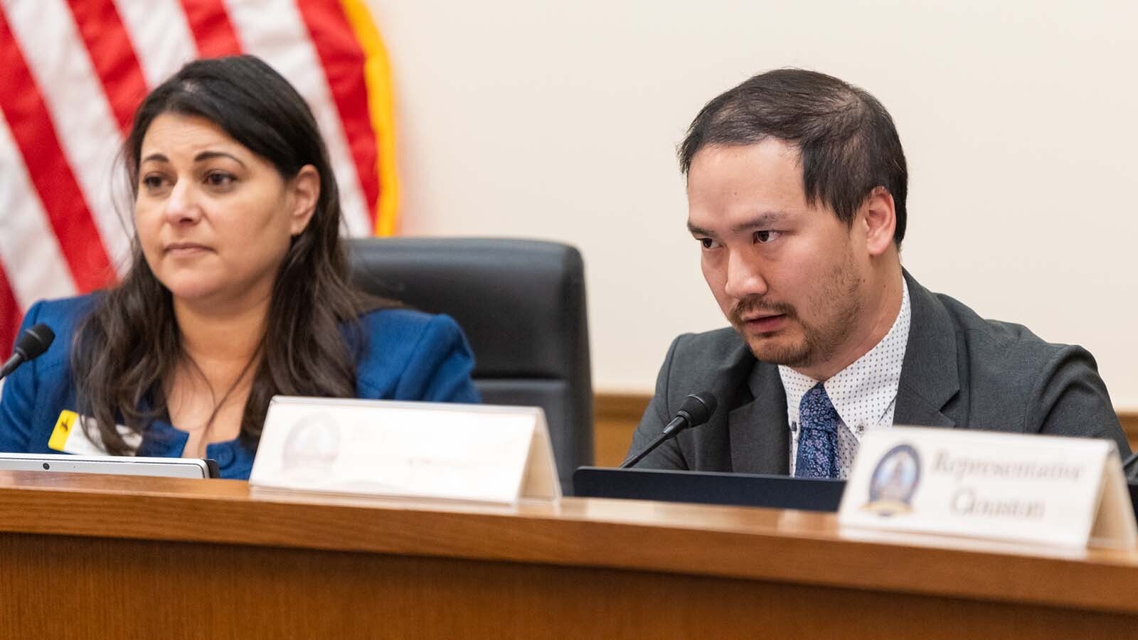 Wyoming House Minority Floor Leader Rep. Mike Yin, D-Jackson, right, said that it was clear from the start that the abortion bans were unconstitutional.