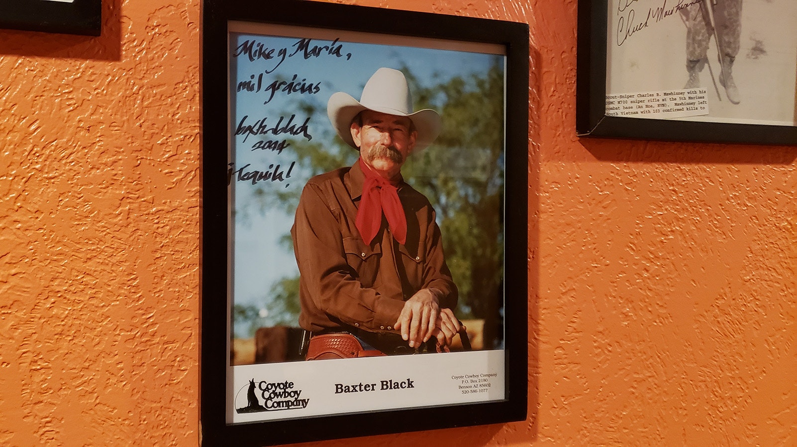 Baxter Black is among famous guests who've eaten at Big Mike's.