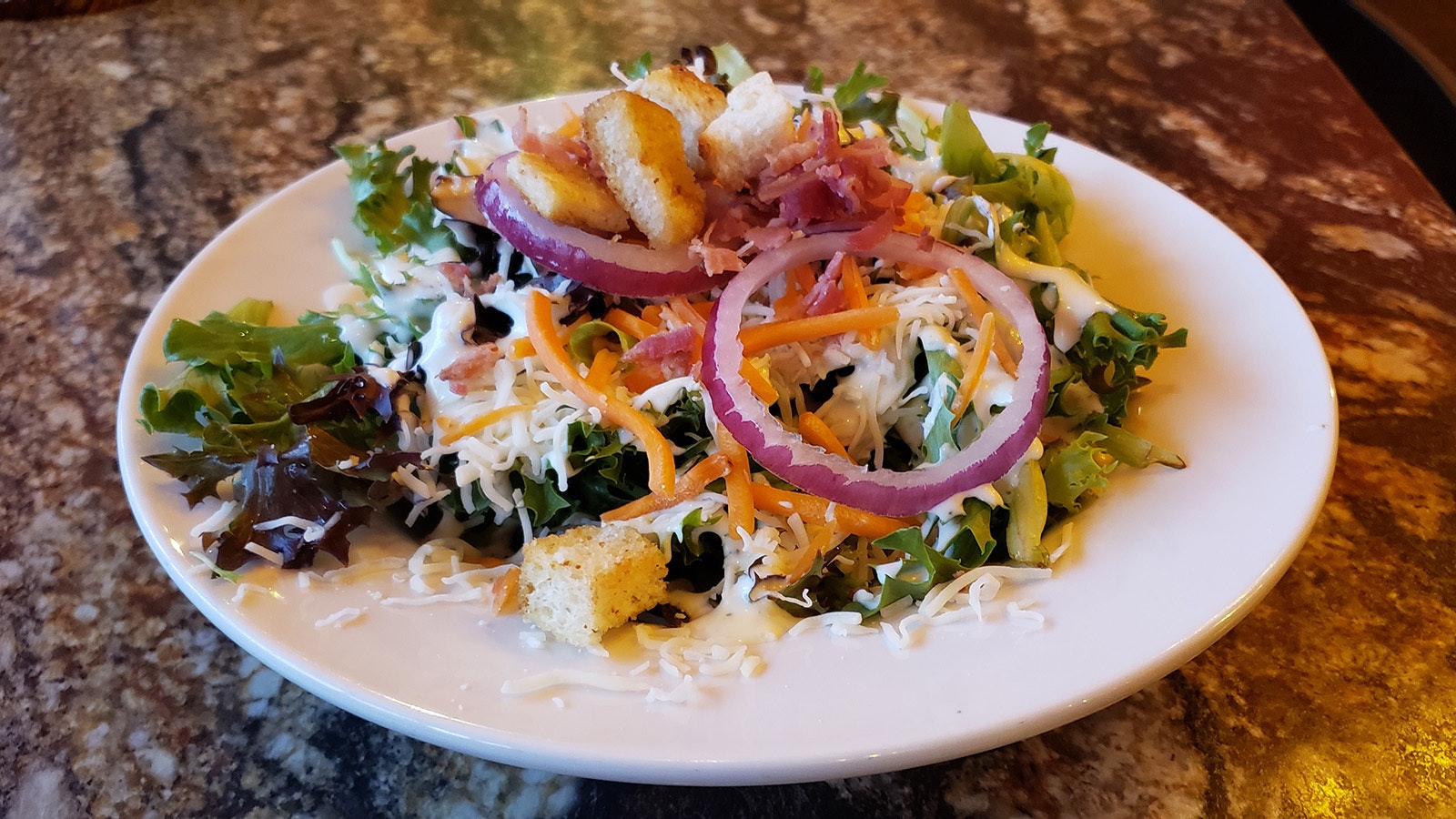 The salads at Michael's Big City Steakhouse are exceptionally fresh.