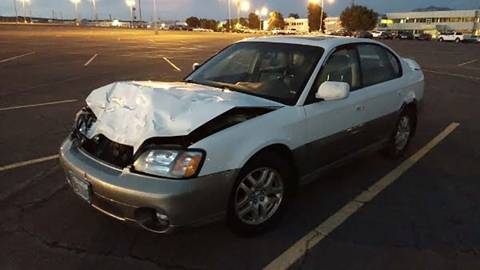 Over the years, this Subaru has collided with what amounts to a small herd of deer.