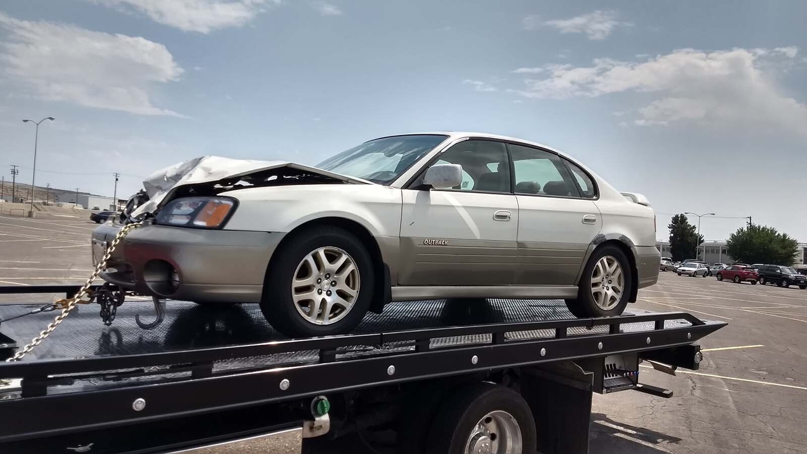 Over the years, this Subaru has collided with what amounts to a small herd of deer.