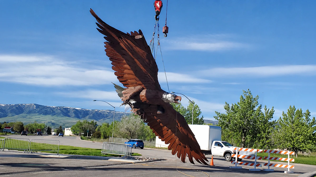 What The Heck ... Is A 48-Foot, 8,100-Pound Eagle Doing In Mills, Wyoming?