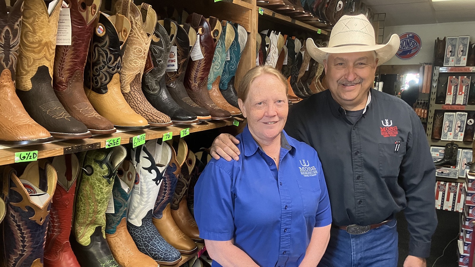 Susan Moss-Wyatt and Jerry Wyatt say the spend time with many of their customers and enjoy helping educate them about their products.