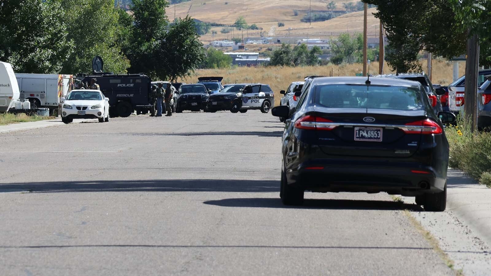 Officers from Mills, Natrona County, and Casper responded to an armed standoff in Mills on Wednesday afternoon.