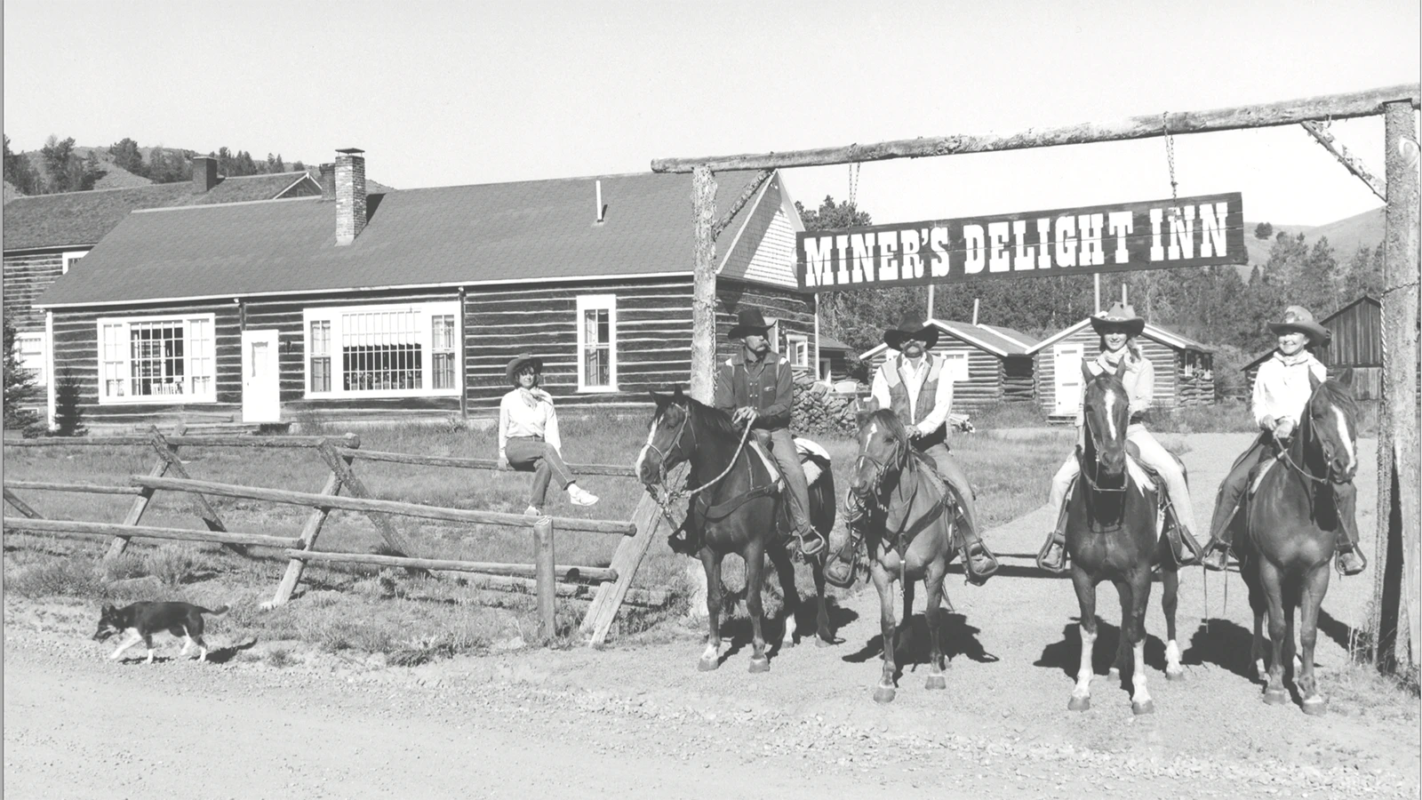 Gina Newman,far right, went to France to learn to cook the cuisine she served at the Miner’s Delight, an elegant restaurant in the remote gold mining town of Atlantic City.
