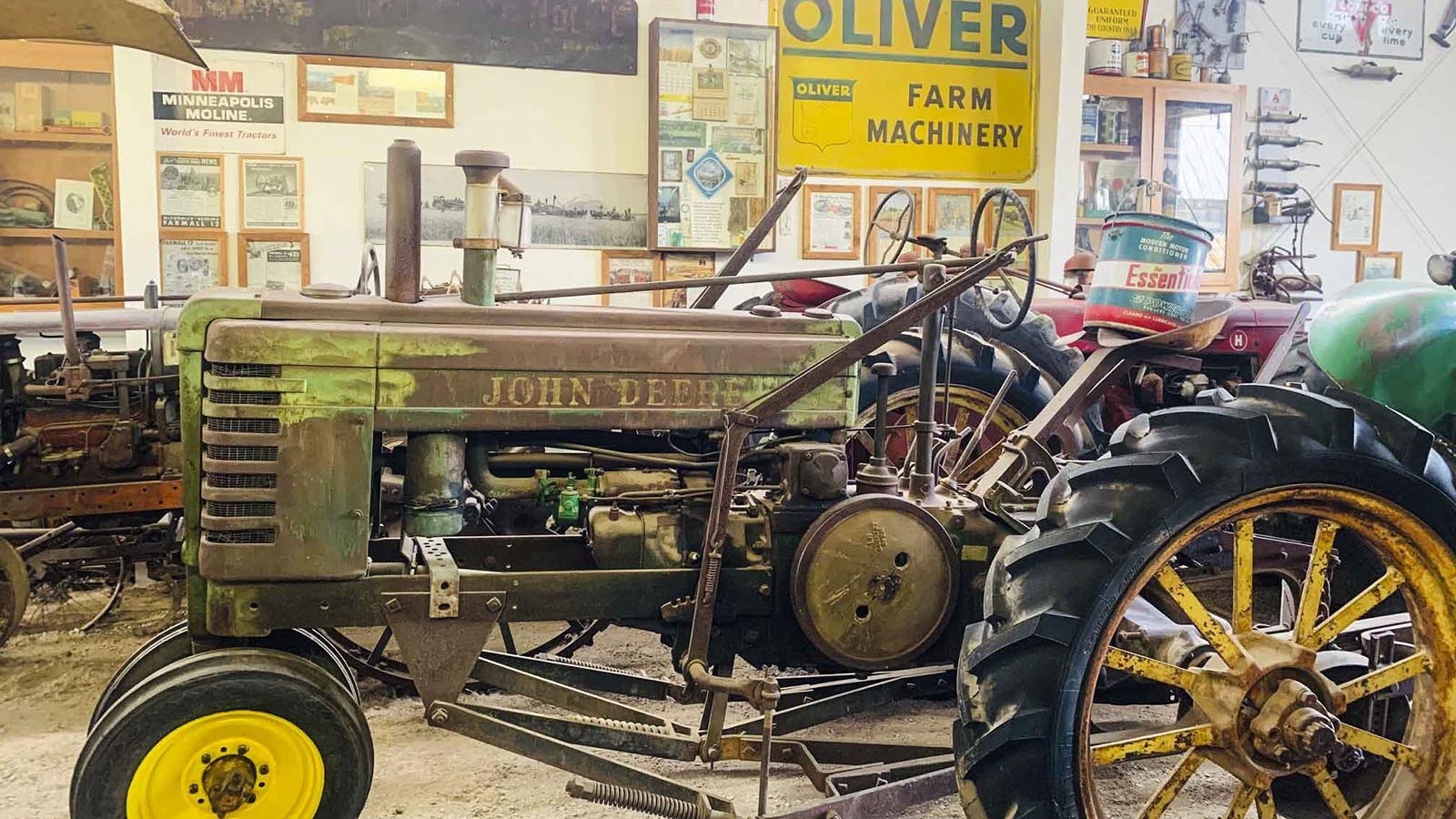 A 1939 John Deere tractor at the Miracle of America Museum in Polson, Montana.