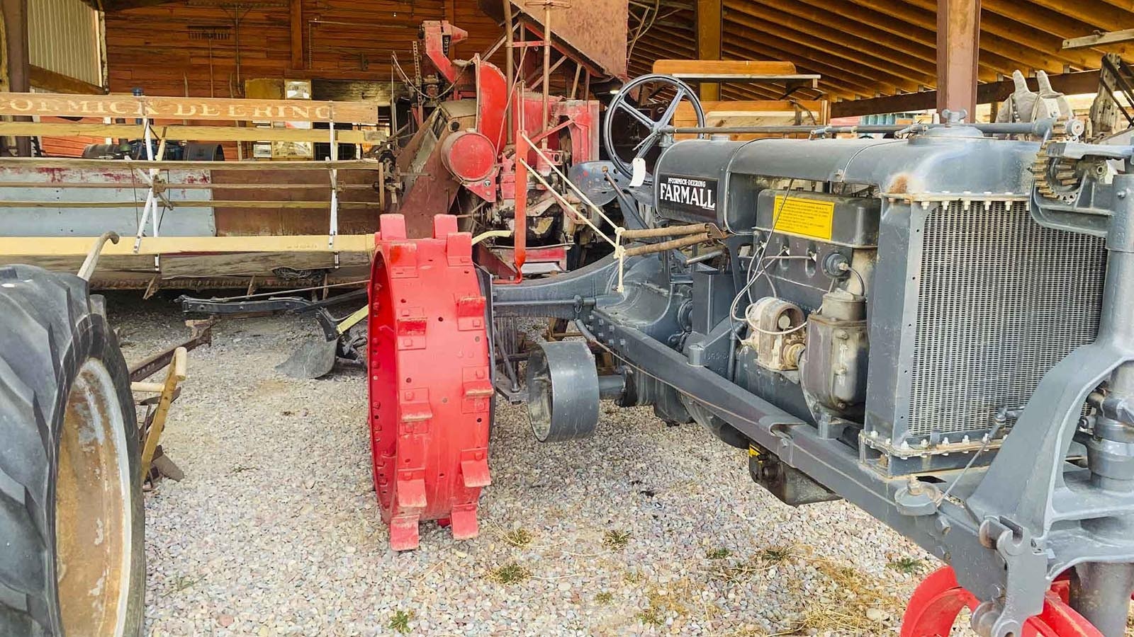 An old Farmall tractor at the Miracle of America Museum in Polson, Montana.