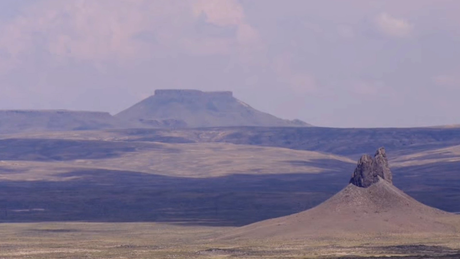 White Mountain and Pilot Butte near Rock Springs, Wyoming, viewed from a distance. The search for a missing 16-year-old boy in 1963 led to the formation of Sweetwater County Search and Rescue. But the boy, Edward Eskridge, was never found.