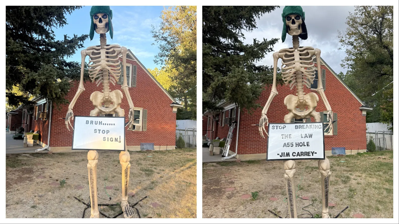 The newest traffic cop stationed near Casper's Dean Morgan Middle School is about 12 feet tall, never sleeps and is dying for drivers to stop. “Tomb Petty” was installed by a Casper family weary of drivers running their neighborhood stop sign.