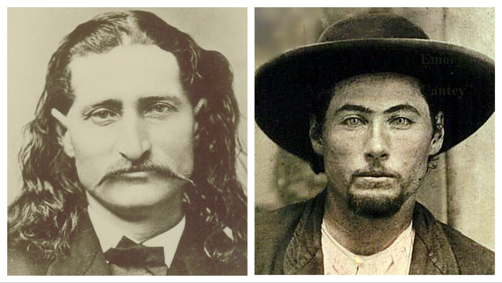 Wild Bill Hickok (left), and David Tutt (right)