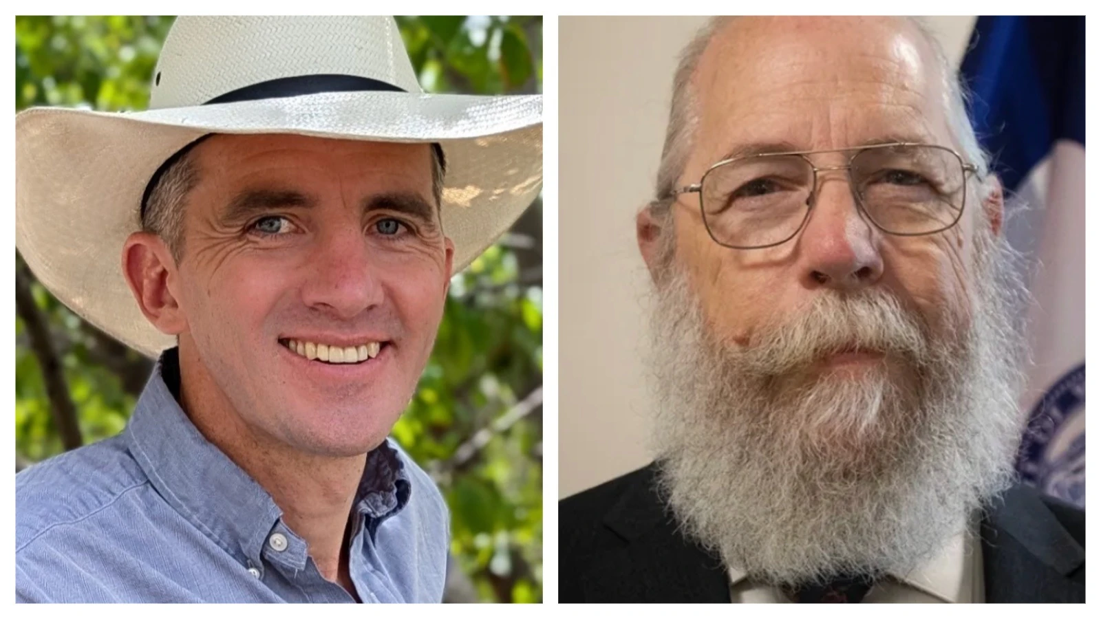 Dan McIntosh (left) and Paul Wing (right) are facing off in the House District 11 race in Cheyenne
