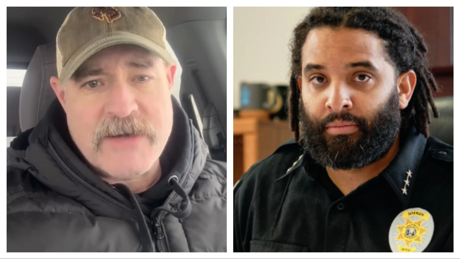 The Albany County Sheriff's race is a genuine feud. The two high-profile law enforcement officers sharply criticize each other. It casts the controversy of a high death rate in Sheriff Aaron Appelhans' (right) jail against opponent Daron Wyatt's (left) use of force history.