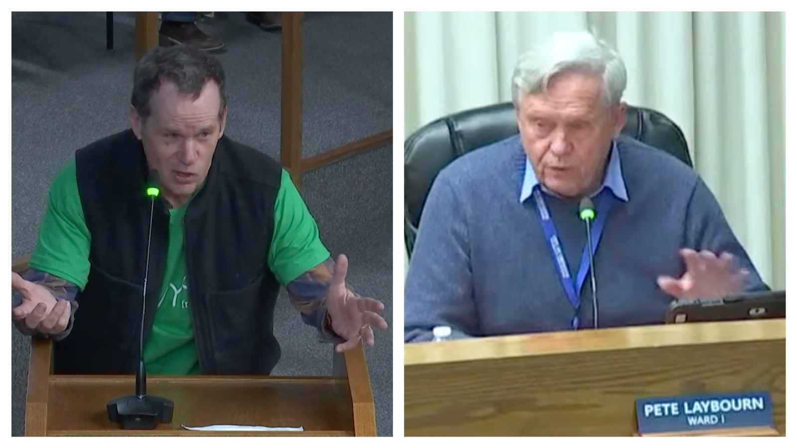 WY fresh owner David Kniseley (left), Cheyenne city council member Pete Laybourn (right)