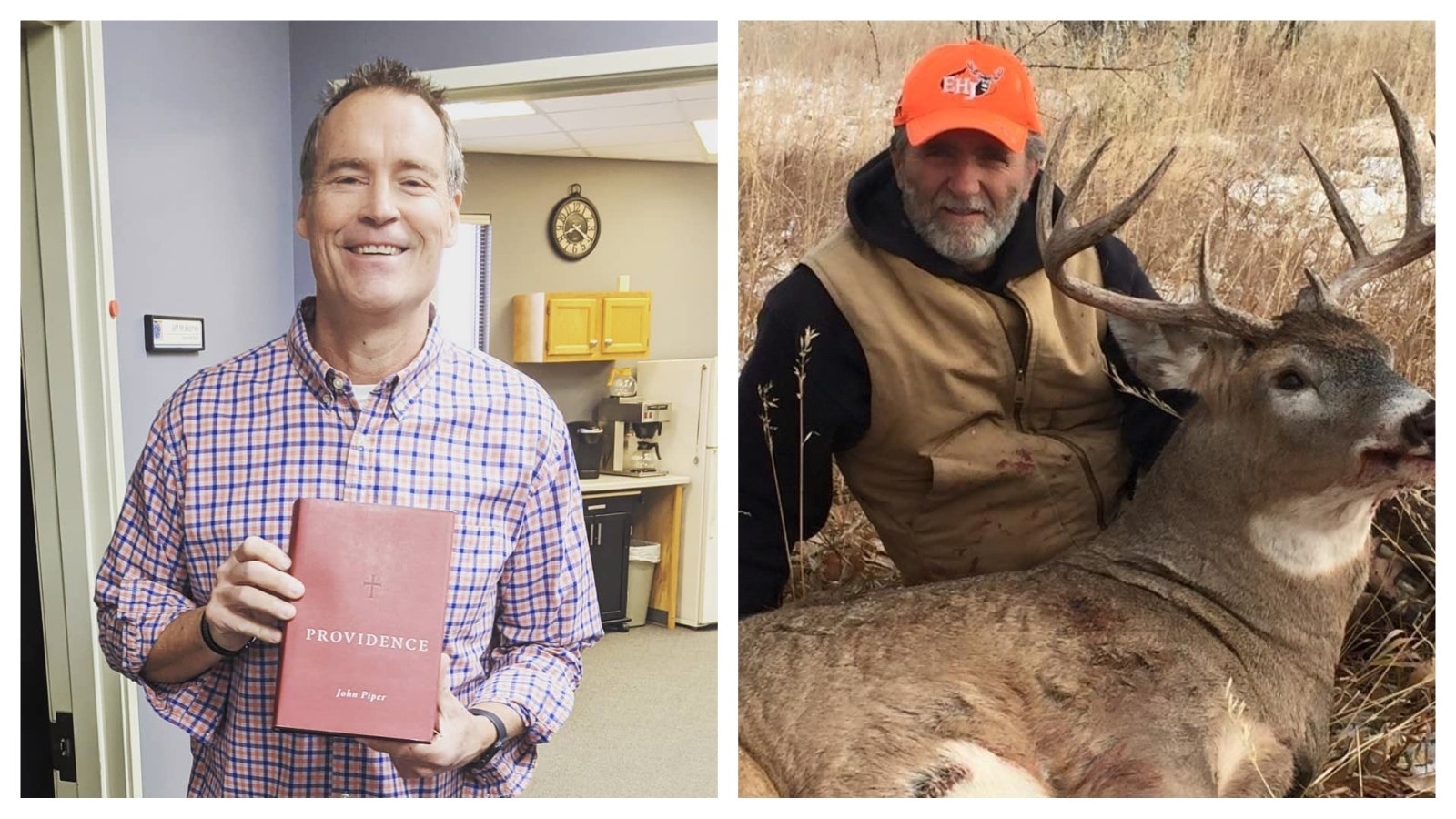 Jeff McKearney, left, was a senior pastor at Cody Bible Church. Steven Werbelow, right, was a well-known taxidermist in hunter from Powell.