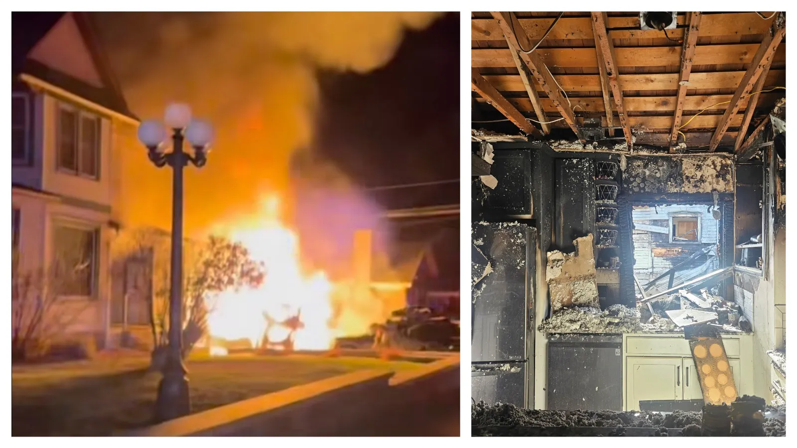 Two Sheridan boys escaped their burning home shortly after midnight Thursday as 40-foot flames tore through it — one clutching a cat, the other closing doors behind him. Their mom said they knew what to do because Sheridan firefighters visited their school.