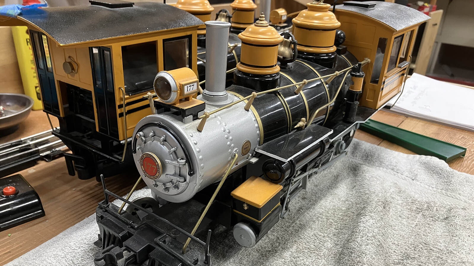 In addition to the N, HO, S, and O-scale model trains, the Casper club was gifted a pair of G-gauge locomotives that generally are part of outdoor displays.