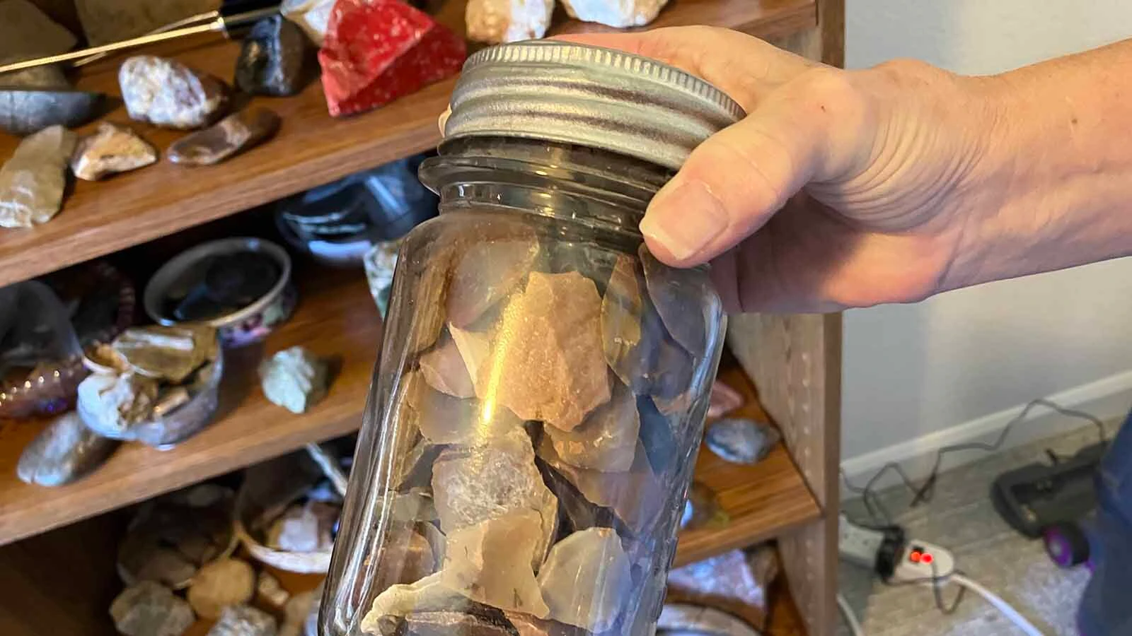 A collection of arrowheads picked up by Dale Corkill in the state. 