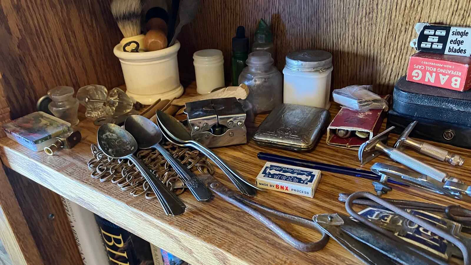 Artifacts collected around the state by Dale Corkill over the years. 