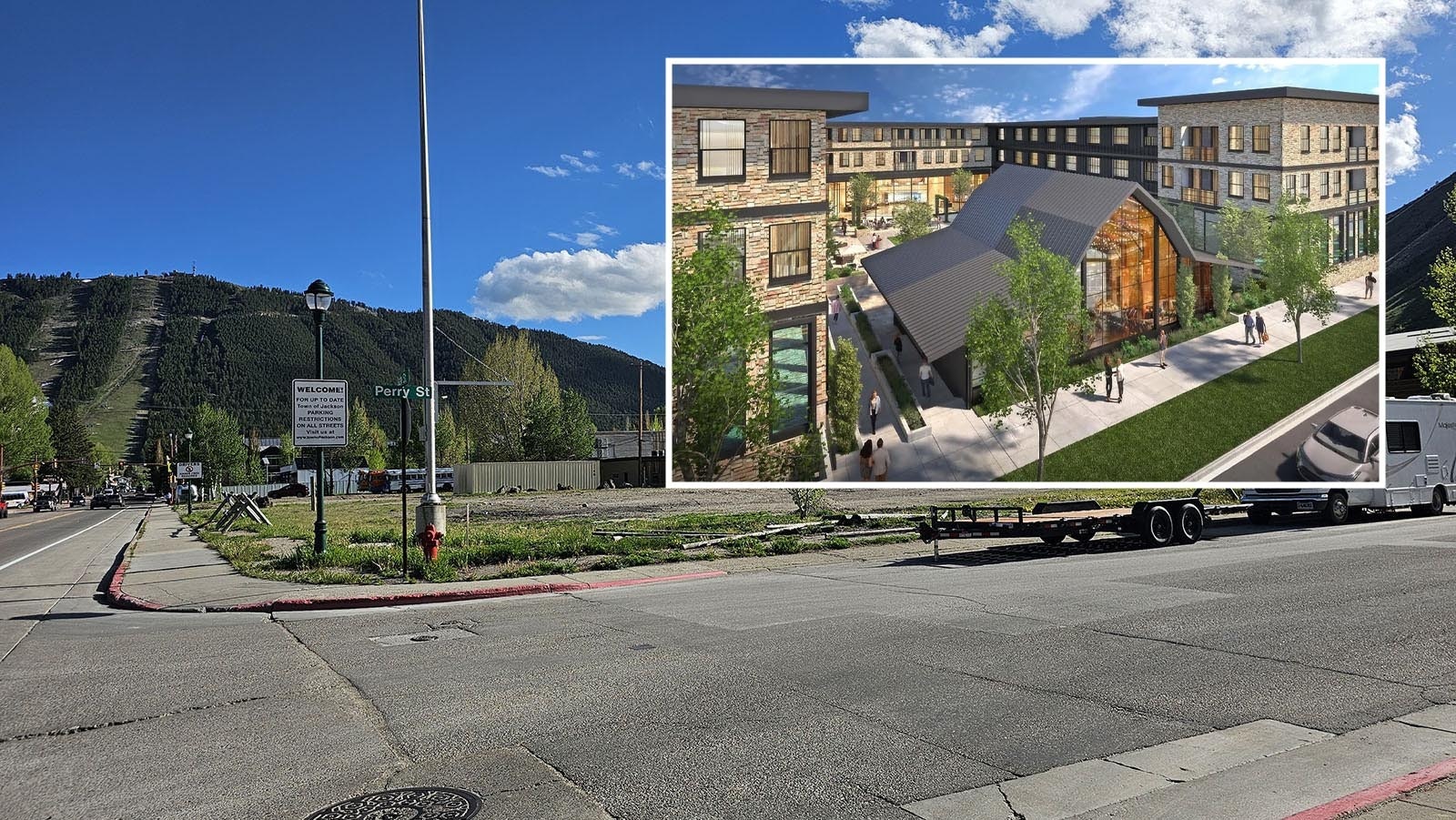 Jackson Town Council on Monday approved the town’s largest ever hotel and condo complex, a massive 244,000-square-foot development by Mogul Capital. It’s a third smaller than the company’s original proposal and will take up a city block.
