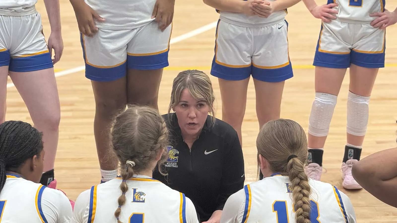 Molly (Marso) Goodrich was one of the best girls' high school basketball players in Wyoming history until a knee injury suddently ended her playing career. Now a coach, she won state girls' titles for Douglas High School before moving to Lexington, South Carolina, where she's become one of the preeminent coaches in that state.