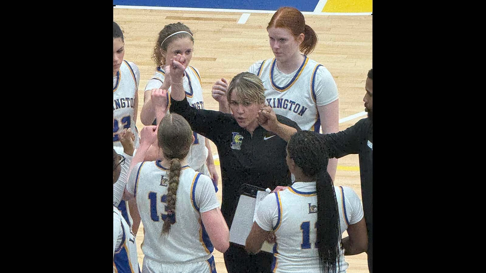 Molly (Marso) Goodrich was one of the best girls' high school basketball players in Wyoming history until a knee injury suddently ended her playing career. Now a coach, she won state girls' titles for Douglas High School before moving to Lexington, South Carolina, where she's become one of the preeminent coaches in that state.