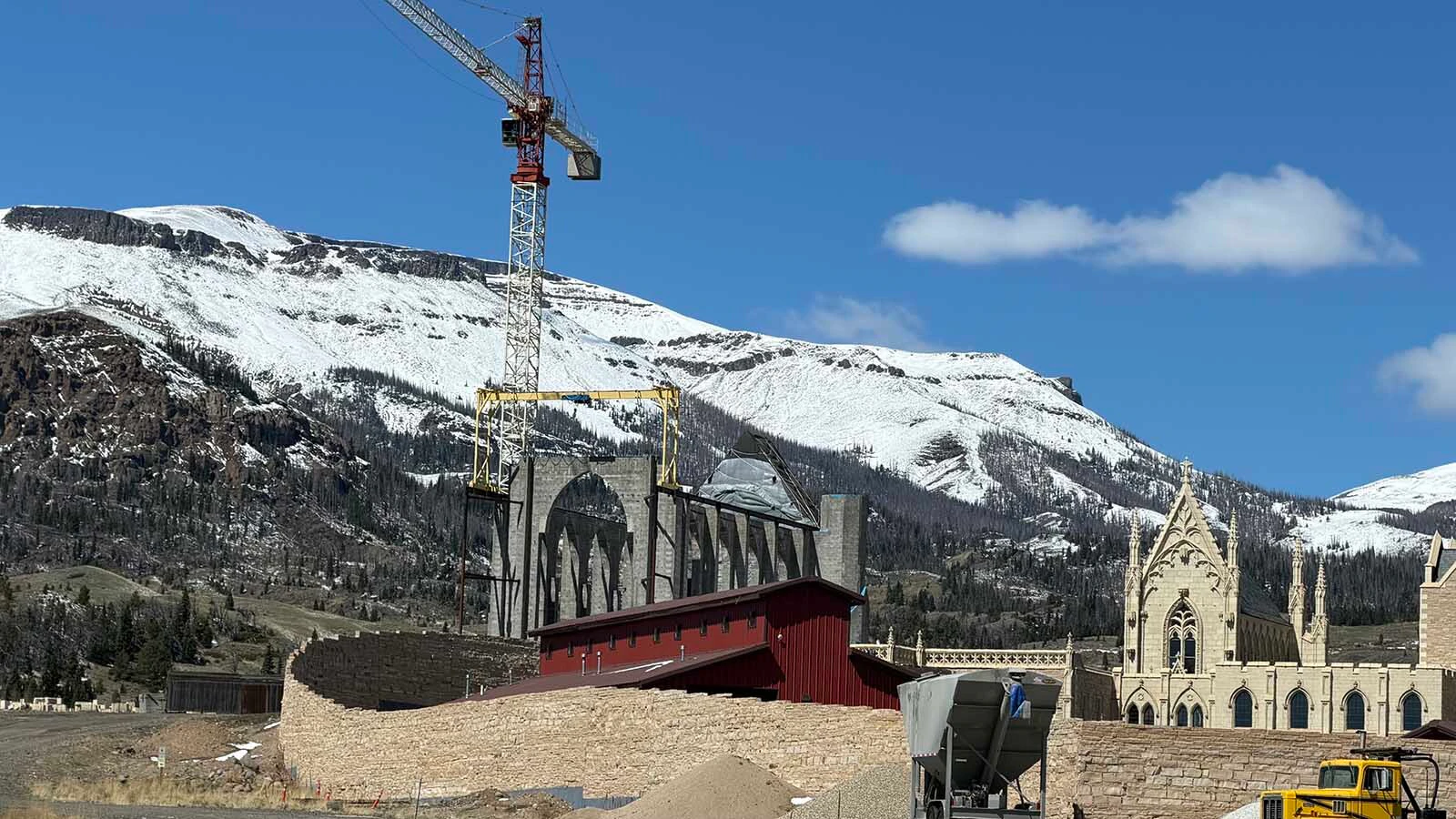 A Gothic style monastery is being built in the Bighorn Basin along Meeteetse Creek. The monks building the stone building project that the next phase of building, which is their church, will be finished in six years. Without the use of modern technology, it would have taken up to 150 years to complete by hand.