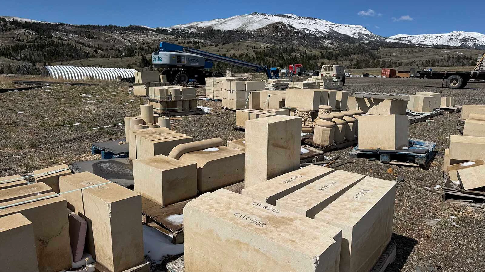 Wyoming’s monastery in the Bighorn Basin is being built in the Gothic style of the medieval monasteries of Europe. The blocks of stone are designed on a computer and carved by a robot rather than by hand, saving decades of work and millions of dollars.