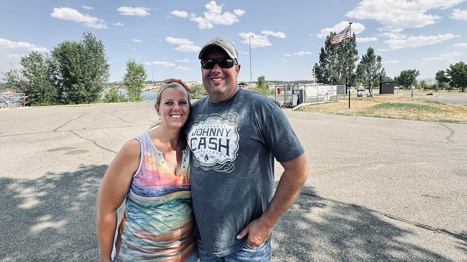 Laurie Bogers and Ryan Bogers, owners of the Tongue River Marina in the Tongue River Reservoir State Park in southeastern Montana, are getting hurt financially the longer their store remains closed due to the aerial support operations at the reservoir.