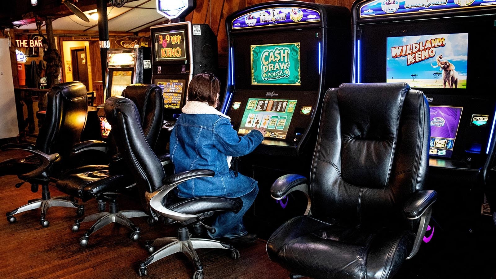 Inside a Montana casino in this file photo.