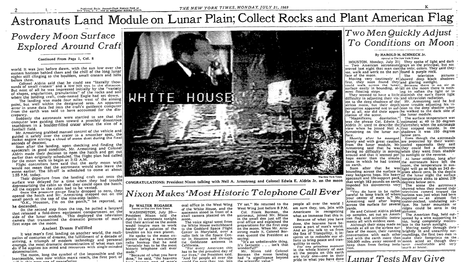 Wyoming candidate for governor Rebecca Bextel questions President Nixon’s phone call with astronauts and their location as being the moon.