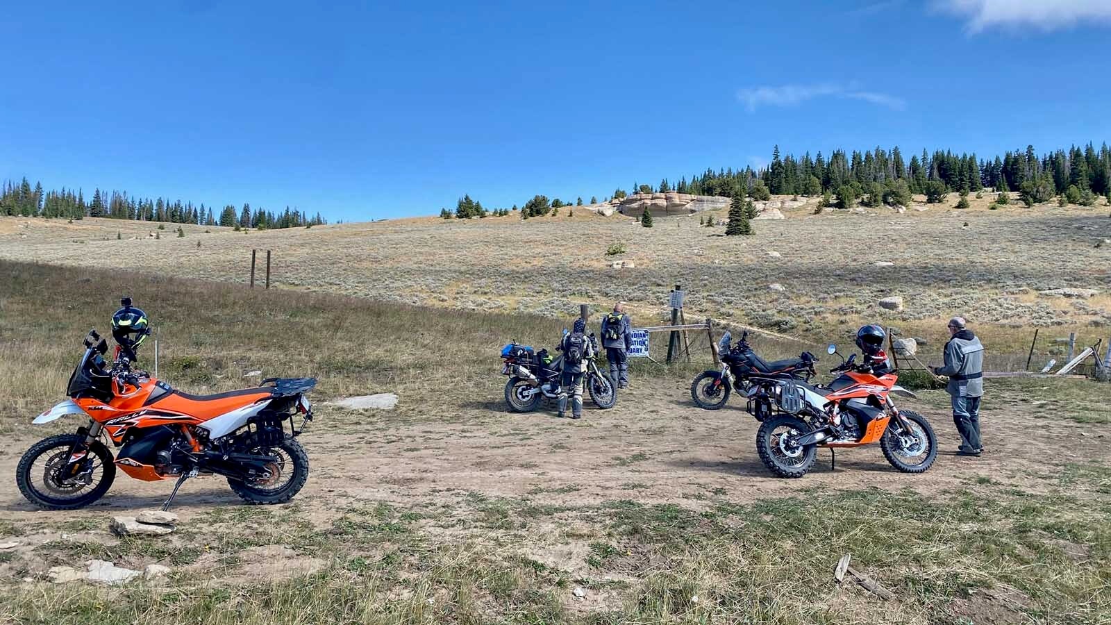 End of the Road – the remote border between Montana and Wyoming.