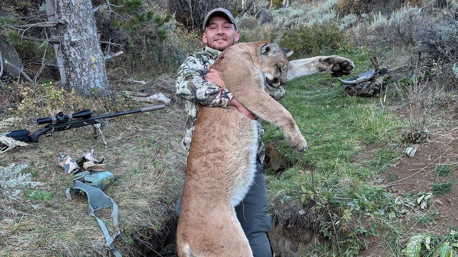 An elk hunt near Sybille Canyon in southeast Wyoming became a mountain lion hunt for Matt Rivord of Laramie. He said more and more mountain lions have been showing up there.