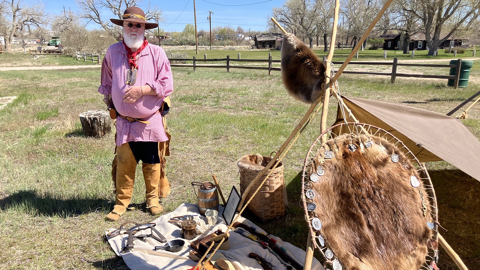 Dale Gregory of Casper enjoys reenacting the life of a mountain man at an annual rendezvous.