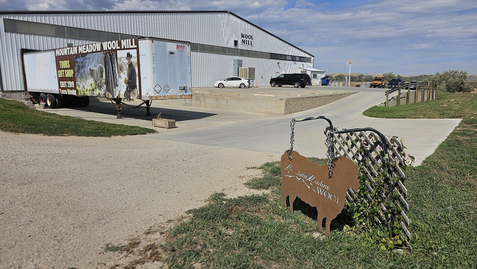 Meadow Mountain Wool is the largest mill in the West and started as a hobby business. They buy Wyoming wool and send it out to the world.