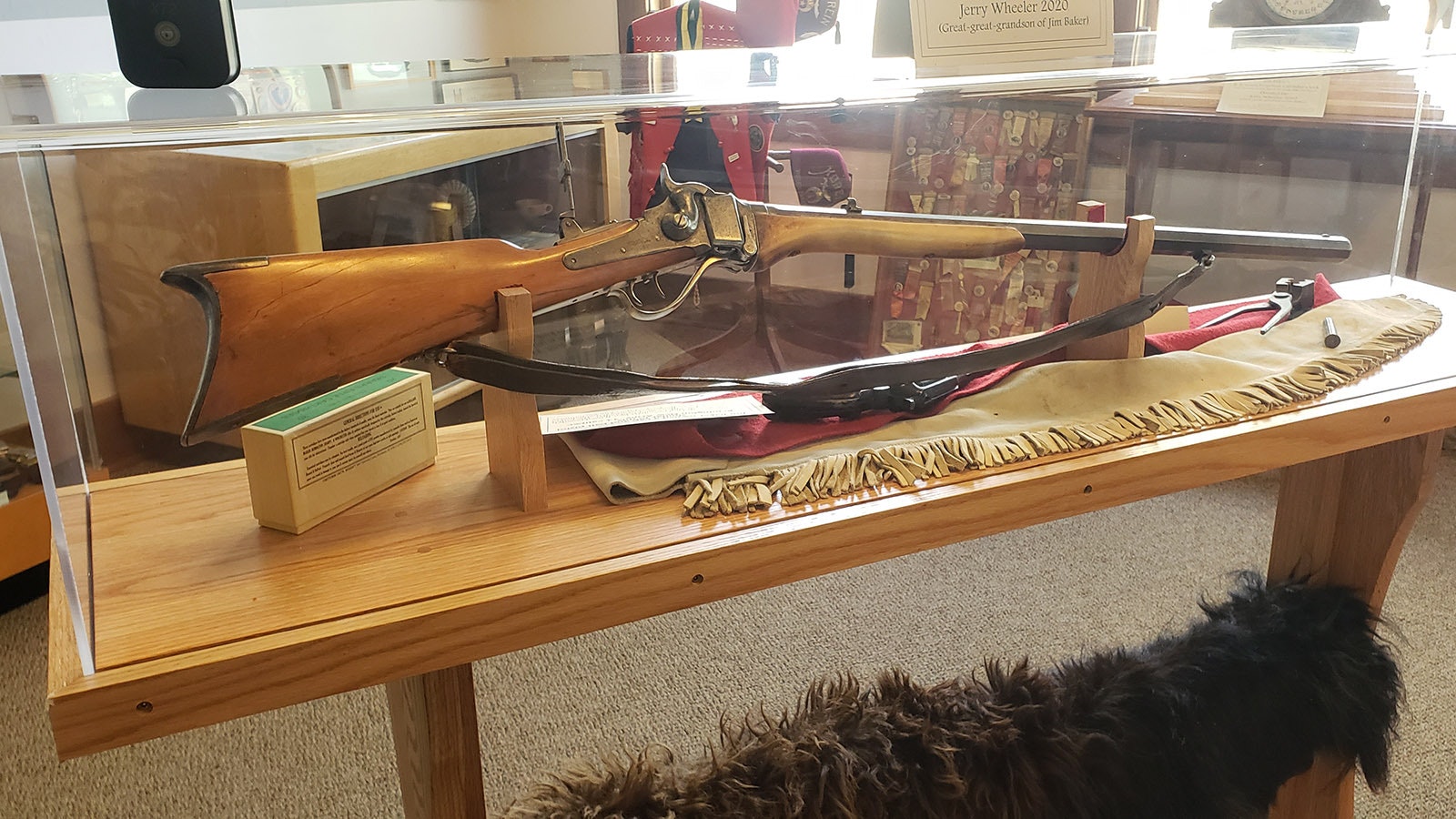 Mountain man Jim Baker's gun is on display at the Little Snake River Museum in Savery.