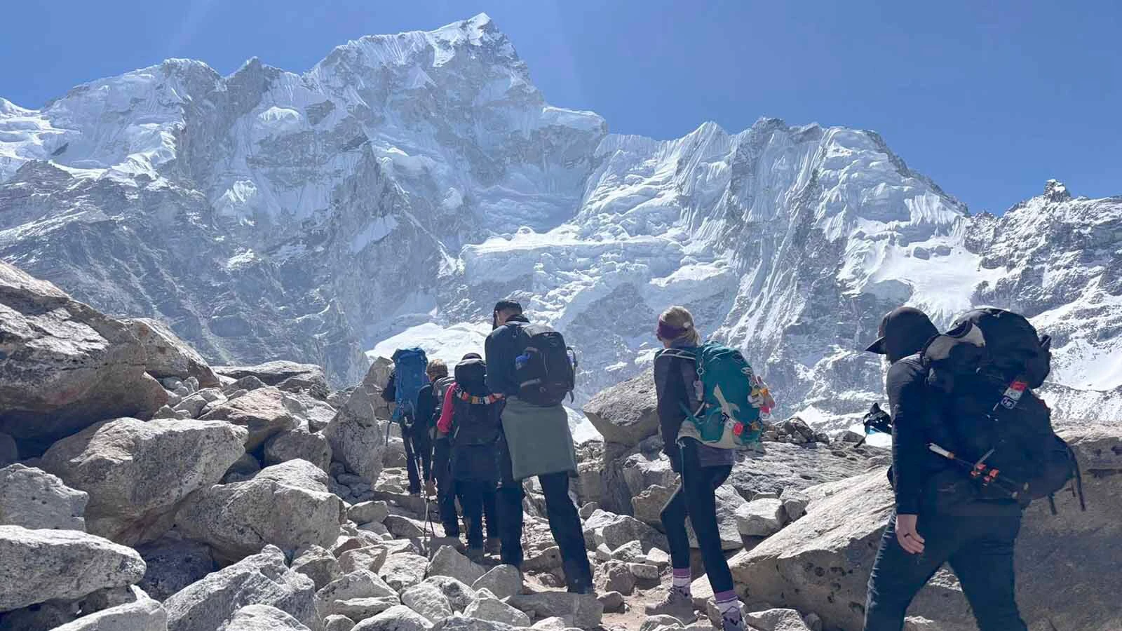 Keith Leithead and Pete Baxendale experience the beauty of the Everest region.