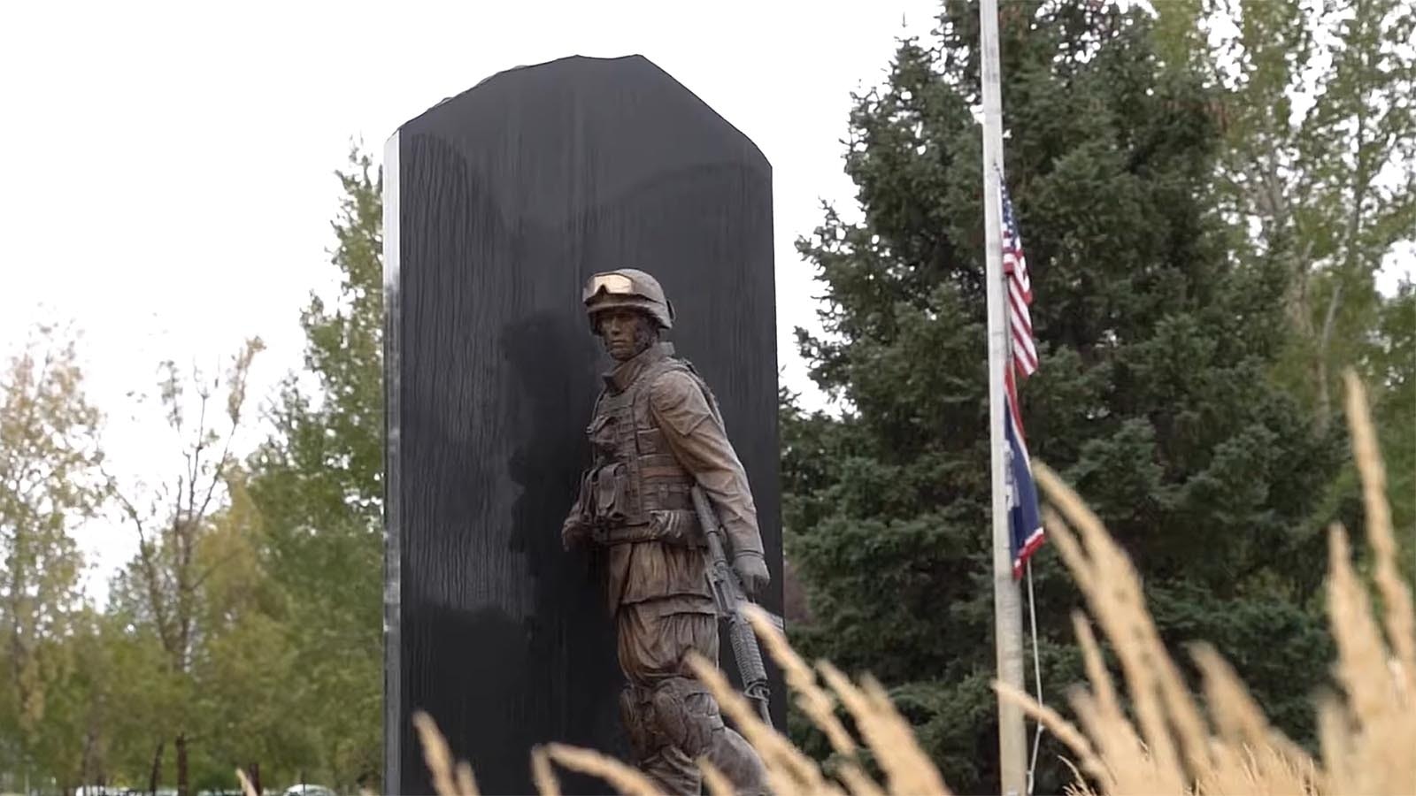 "1st Battalion" is a sculpture at Mt. Pisgah Cemetery in Gillette, Wyoming, where hundreds of military veterans are buried.