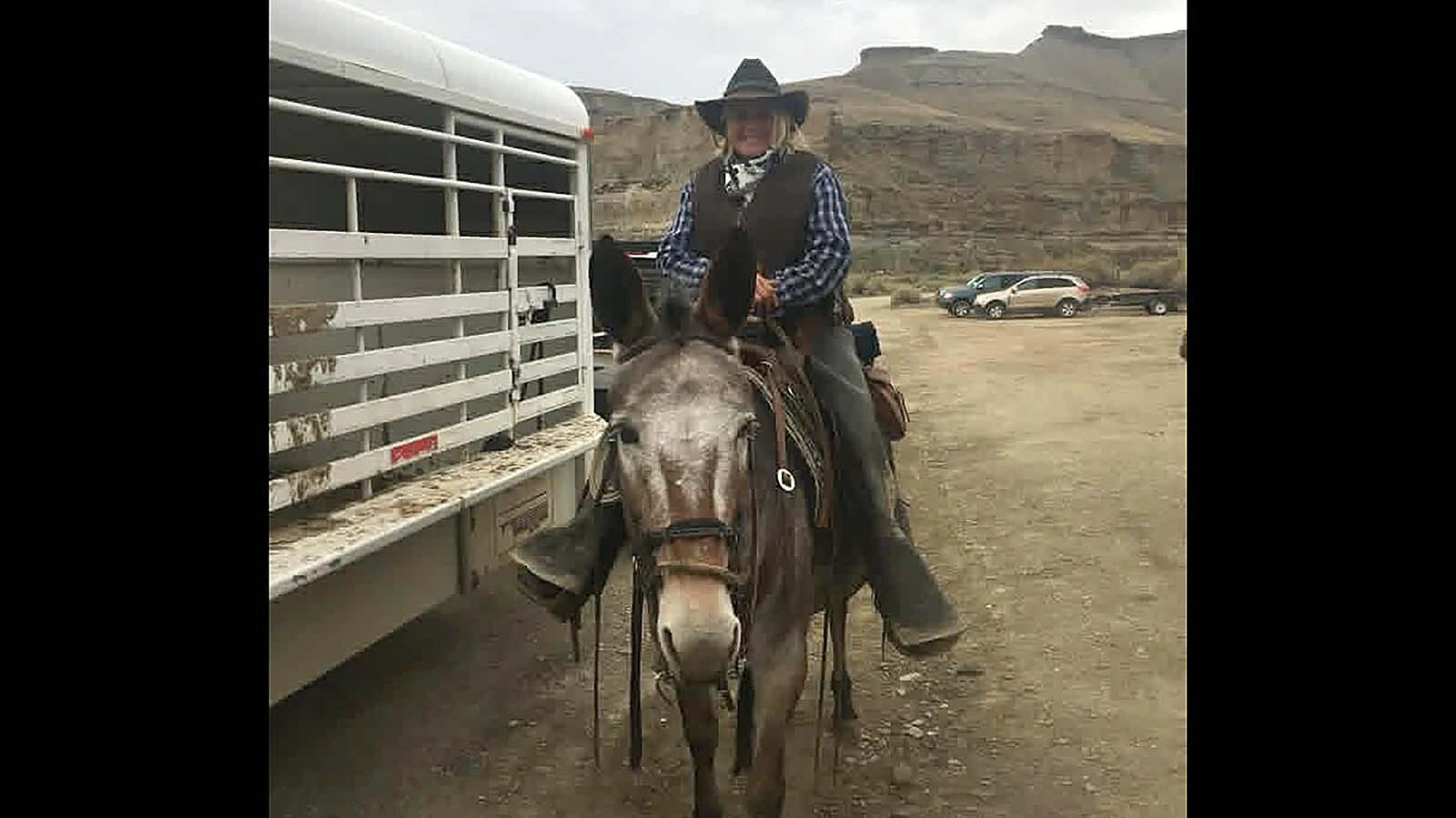 Alesha Melton is a fifth-generation muleskinner and still has the mules her grandpa raised when she was a teenager. She has taken over the family outfitting business and when not in the backcountry, chances are she is on a movie set or in a parade with her mules.